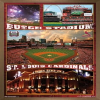Сент Луис кардинали - Постер за wallид на стадионот Буш, 22.375 34