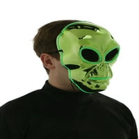 Ноќта на вештерките зелена светлина распоредена маска за возрасни, една големина