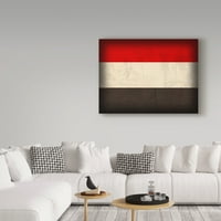 Трговска марка ликовна уметност „Јемен потресено знаме“ платно уметност од „Црвен Атлас Дизајнс“