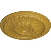 3 8 OD 7 8 P OSLO медалјон на таванот, рачно насликано iridescent злато