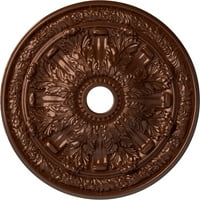 30 OD 7 8 ID 1 4 P FLAGSTONE MEDALLION MEDALLION, рачно насликан бакар денар