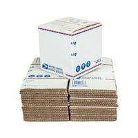 Рециклирани кутии за испорака на бренд, прилагодлива висина, внатре l in. W in. H, бело