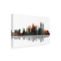 Марлен Вотсон 'Newујорк Newујорк Skyline BW 2' Canvas Art
