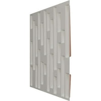 Ekena Millwork 5 8 W 5 8 H Staggered Brick Endurawall Decorative 3D Wallиден панел, Универзален бисер металик