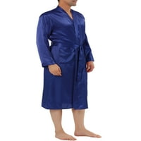 Единствени поволни цени за машка сатенска облека за ноќевања со долги ракави со долги ракави за спиење пижама