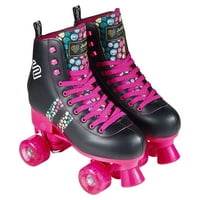 Quad Quad Roller Skates за девојчиња на возраст од 5-8 години, со големина 12-2