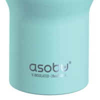 Na-SM35Teal 28-Oz. Двоен isиден исулиран нерѓосувачки челик 360 ° кригла, 843631169575