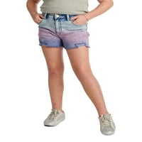 Правда девојки мини мама натопи боја тексас шорцеви, големини 6-14, тенок и плус