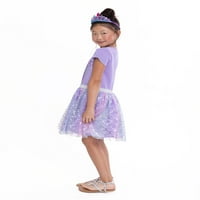 Девојки за принцезата Дизни Малата фустан од сирена, со големина 4-16