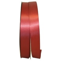 Reliant Ribbon Single Face Satin Сите прилика Црвена полиестерска лента, 3600 0,87