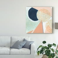 Трговска марка ликовна уметност „Peach Eclipse v“ Canvas Art by Grace Popp