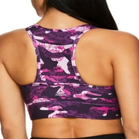 Essentialените на Reebok Essential Print Sports Gra со задниот џеб и отстранливи чаши, големини XS-XXXL