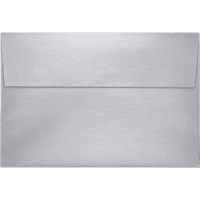 Luxpaper Покани коверти W Peel & Press, 1 8, Silver Metallic, Pack