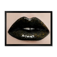 DesignArt „Зголемување на прекрасните женски усни I“ модерна врамена уметничка печатење