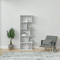Мебел за украси Ада Дома повеќе нивоа отворена полица бела Bayside модерна книжарница