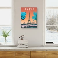 Париз од Омар Ескаланте платно уметнички принт