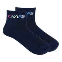 Chaps машки мулти-бои спортски чорапи со глуждот со 6 пар пакет
