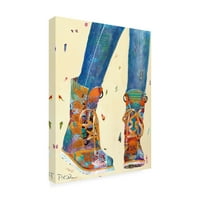 Трговска марка ликовна уметност „пешачки чизми“ платно уметност од Памела К. Пиво