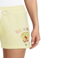 Spongebob SquarePants жени јуниори се kindубезни лесни графички шорцеви
