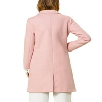 Уникатни поволни цени за женски шевронски појаси шал -јака лапел со двојно градење палто