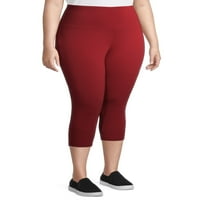 Terra & Sky Women's Plus Size Sime Soft Capri хеланки