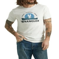 Графичко лого на Wrangler® Megric Logo Tee со кратки ракави, големини S-3XL