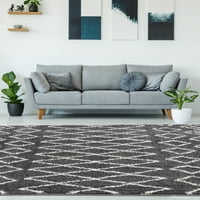 Обединети ткајачи Небесни Азазел модерен геометриски тркач килим, чад, 2'7 7'2