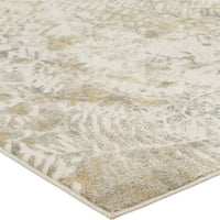 Фрида потресена апстрактна килим со акварел, сив тен од слонова коска, килим од 12 -тина 15 метри
