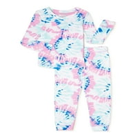Спијте на неа дете девојче супер мека тесна фит пижама сет, 2-парчиња, големини 2T-4T