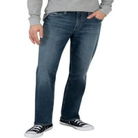 Сребрени фармерки копродукции за мажи Грејсон лесно се вклопуваат со фармерки со права нозе, големини на половината
