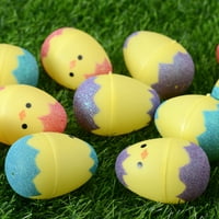 Начин да се прослават велигденски пластични велигденски јајца со сјајни пилиња, брои