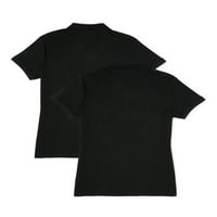 Униформа за девојчиња за чудо на нација Училишна униформа со кратки ракави, меѓусебна маица, 2-пакет, големини