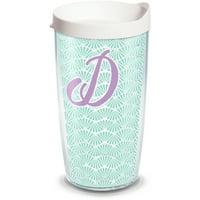 Почетна - D Teal Scallop Oz Tumbler со капак