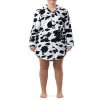 Спиење на пижами со долги ракави на Wrangler Women, Sleepshirt, големини S-4X