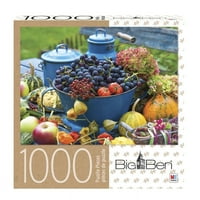 Биг Бен - 1000 парчиња сложувалка за возрасни - Шарено време на жетва