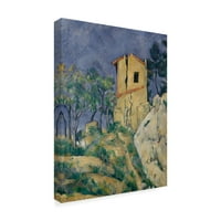 Заштитена марка ликовна уметност „Куќата со платното платно на испуканите wallsидови од Пол Цезан
