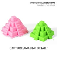 Национална географска игра песок - lbs од песок со калапи за замоци - забавна активност на сензорни песок