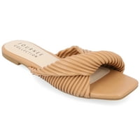 Колекција на ournoureенски жени Emalynn tru Comfort Foam се лизга на лизгање на рамни сандали