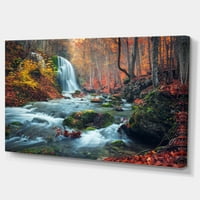 ДизајнАрт „Есенски планински водопад со долг поглед“
