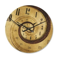 Дизајн на „Традиционална временска спирала“ модерен часовник од дрво
