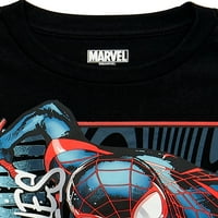 Момци на Spider-Man Swing маица со кратки ракави, големини 4-18