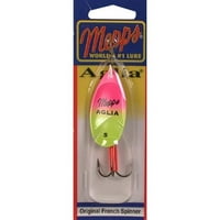 Mepps Aglia Spinner Ryber Lure, Hot Pink & Chartreuse, Oz