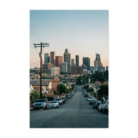Лос Анџелес Калифорнија градски пејзаж Урбан 8 10 Необрачен печатен wallид уметност