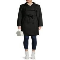 Долг асиметричен палто на Марк Алан женски со појас