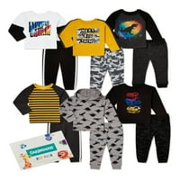 Garanimals Baby and Toddler Boy долга ракав Mi and Match Kid Compet сет, 12-парчиња, големини 12м-5Т