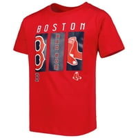 Младинска црвена Бостон црвена, па маица со лого