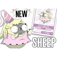 Овци во маскирање: Проширување на волшебници - Игра за семејни картички, спакувана полна со овци на возраст