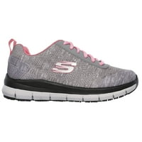 Skechers работат женски опуштено вклопување удобност летаат про -здравствена заштита отпорни на работа чевли