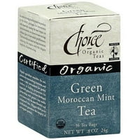 Избор Органски чаеви Зелен марокански нане чај, 16CT