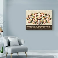 Трговска марка ликовна уметност „Семејно стебло - Благодарност„ Платно уметност од Мајкл Мулан
